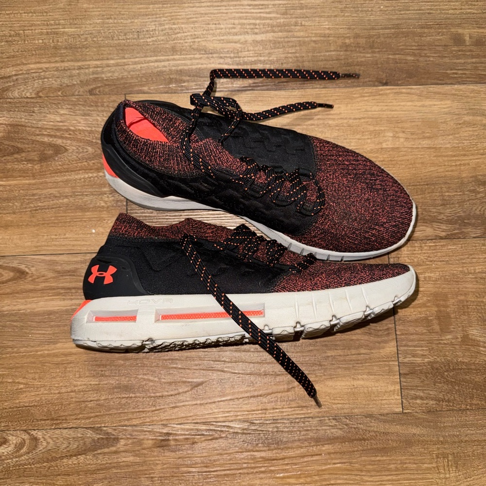 Under Armour Black and Orange Running Shoes